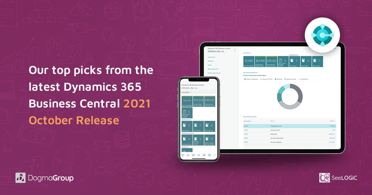 Our top picks from the latest Dynamics 365 Business Central 2021 October Release