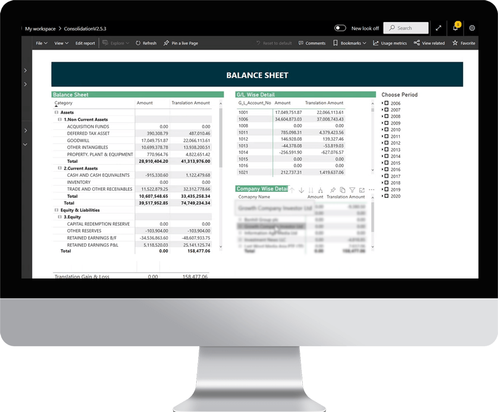 Consolidated Report App