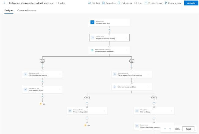 Dynamics 365 Power Platform Release 2022 Wave 2- sequence creation experience with a new designer