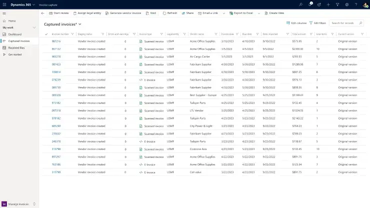 Invoice capture 2