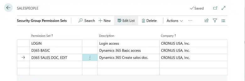 User permissions and security groups 4