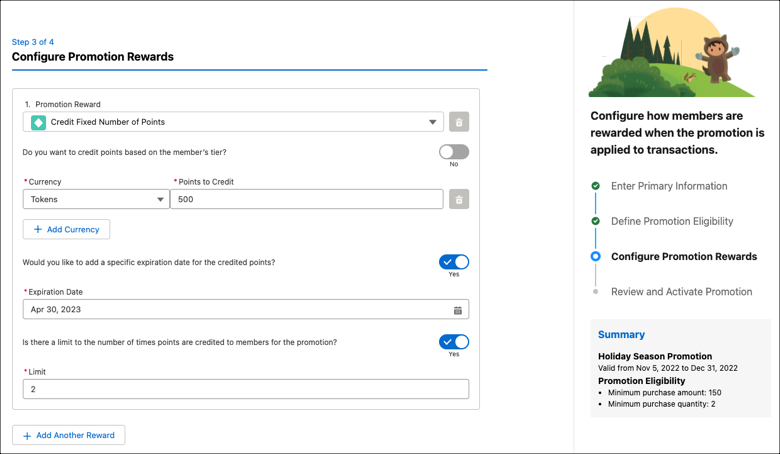 Configure promotions reward - salesforce spring 2023 release