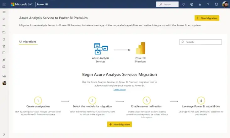 Automated migration from AAS-to-Premium in Microsoft first release for 2023