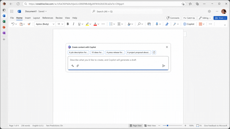 GPT and OpenAI in Microsoft Word