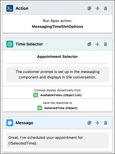 Einstein for service scheduling appointments