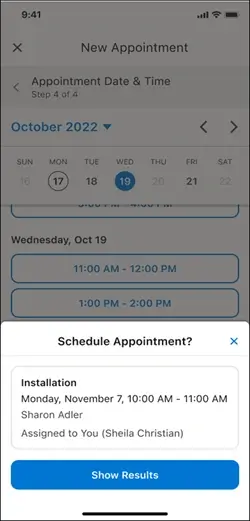 Schedule follow-up appointments from anywhere