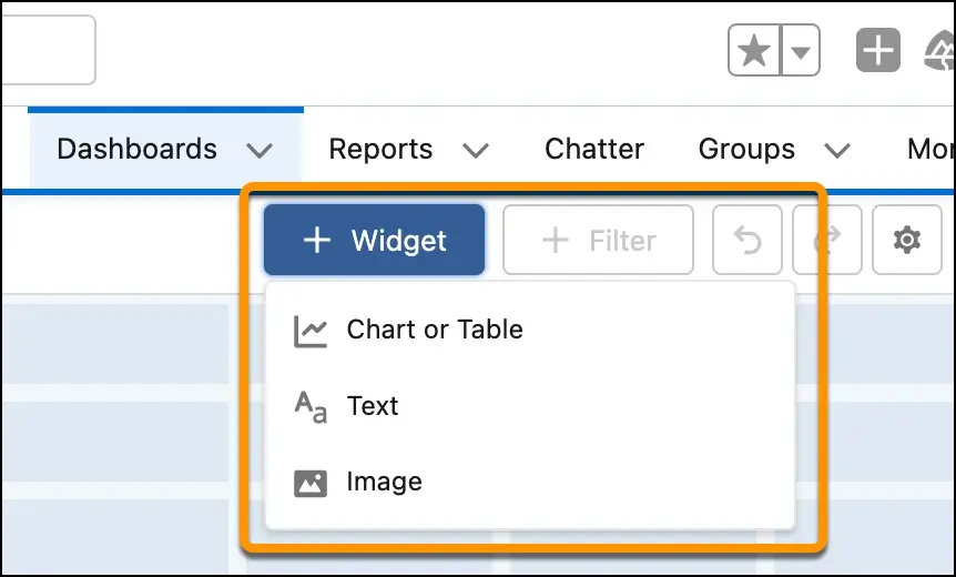 Utilise images, rich text, and dashboard widgets for data presentations (1)