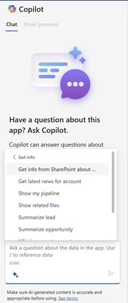 Copilot generated SharePoint Answers - MS 2024 Release Wave 1 for Dynamics 365 Sales