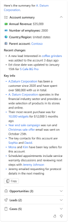 Copilot-generated-account-summary-MS-2024-First Release- D365 Sales