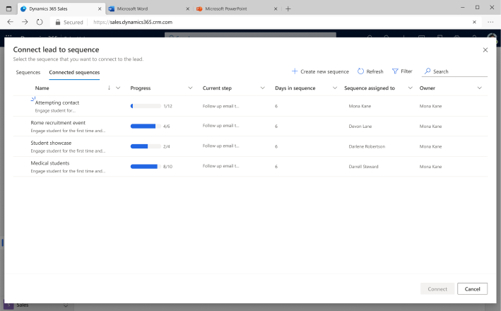 connected-sequences-MS-2024-Release-Wave-1-D365-Sales