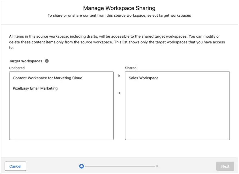 Workspace Sharing Salesforce Summer 24 Update 