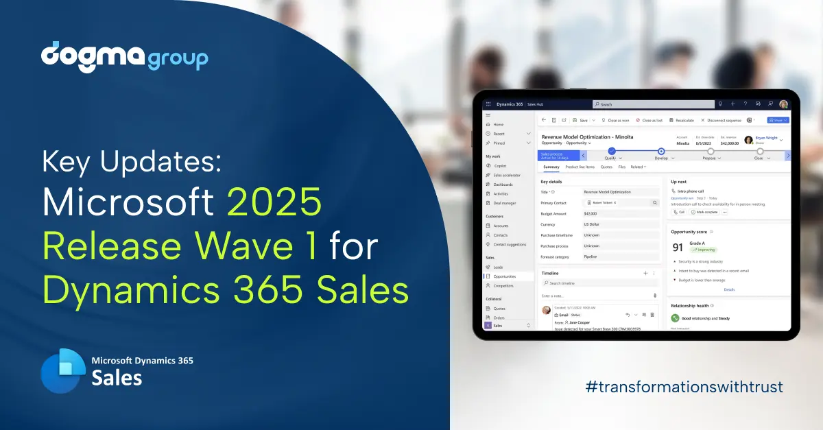 Microsoft 2025 Release Wave 1 Dynamics 365 for Dynamics 365 Sales Updates